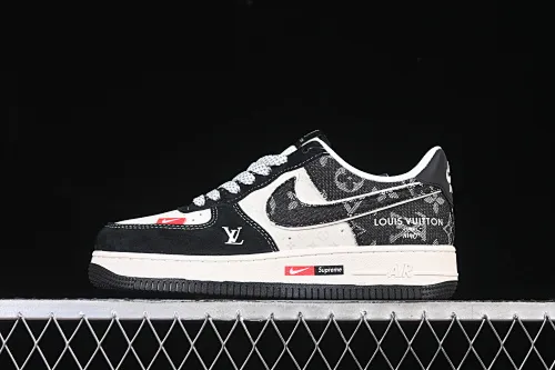 All categories Nk Air Force 1 Air Force series Nk Air Force 1 Low Air Force low-top Nike Air Force 1'07 Low LV joint cowboy pig eight meters black Air Force 1 low-top casual sneakers MZ9588-805